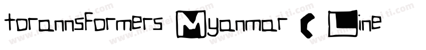 torannsformers Myanmar ( Line Line字体转换